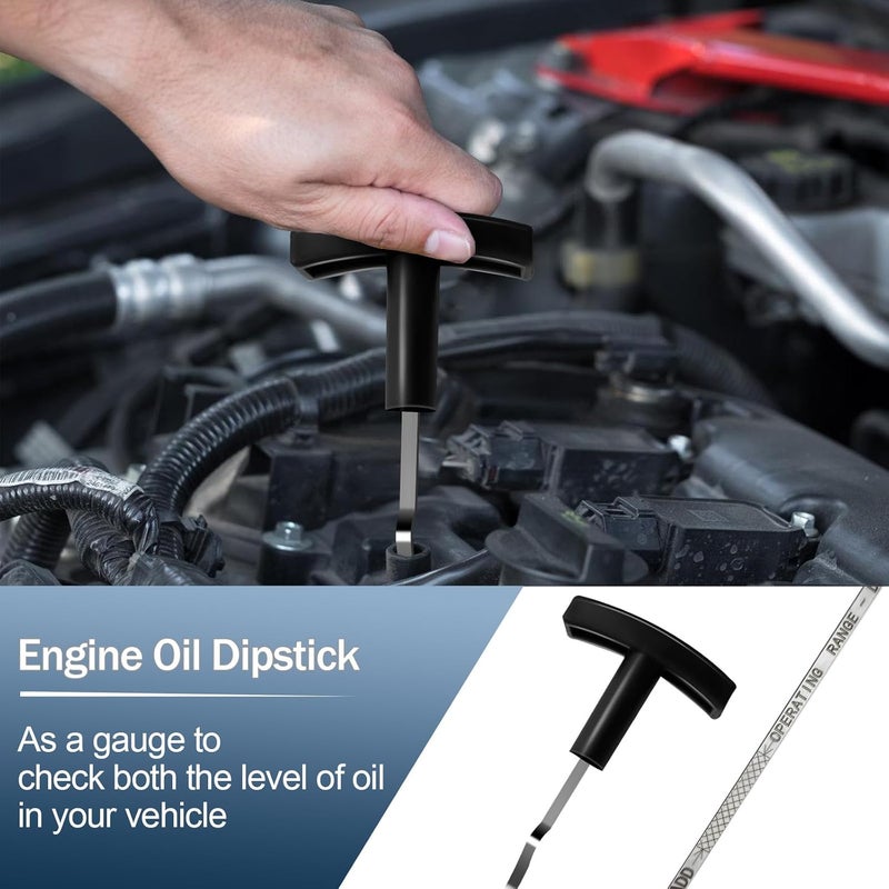 VerRich Stainless Steel Engine Oil Dipstick for 1999-2003 Ford F250 F350 F450 F550 Excursion 7.3L Diesel | OE F81Z-6750-DA | Oil Level Indicator - Image 5
